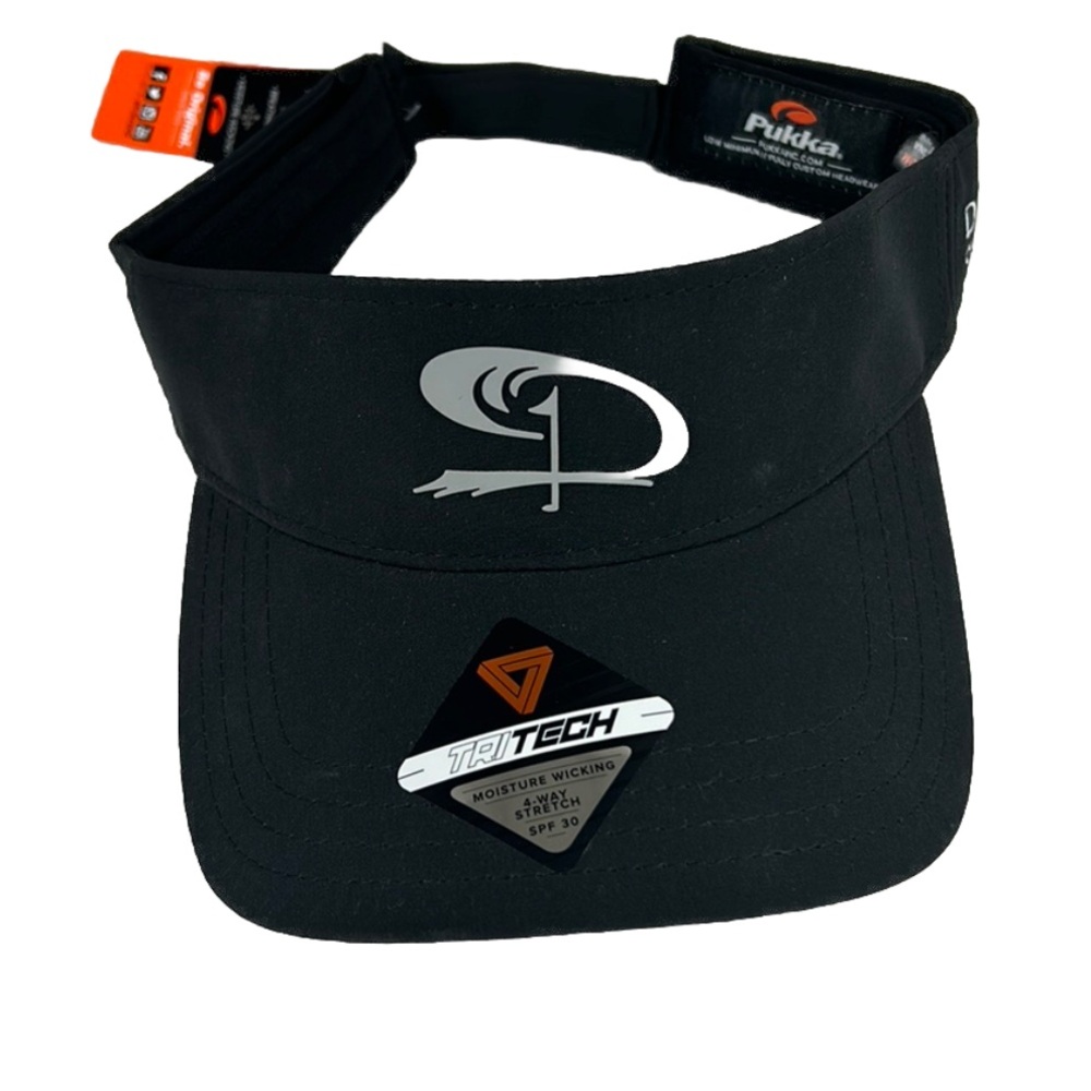 NEW Pukka Visor Be Original Tri-Tech Black Low Crown